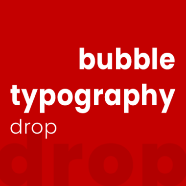 Bubble typography